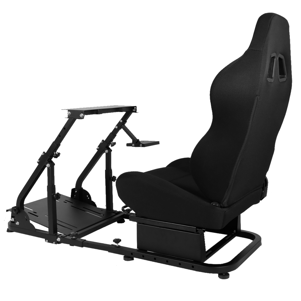 Minneer Racing Simulator Cockpit with Seat Foldable Fit Logitech G29 G920 Fanatec