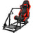 Minneer™ Racing Simulator Cockpit with Red Seat Racing Wheel Stand Fits Logitech G923 G29 G920 Thrustmaster Fanatec Adjustable Steering Wheel and Pedals not Included