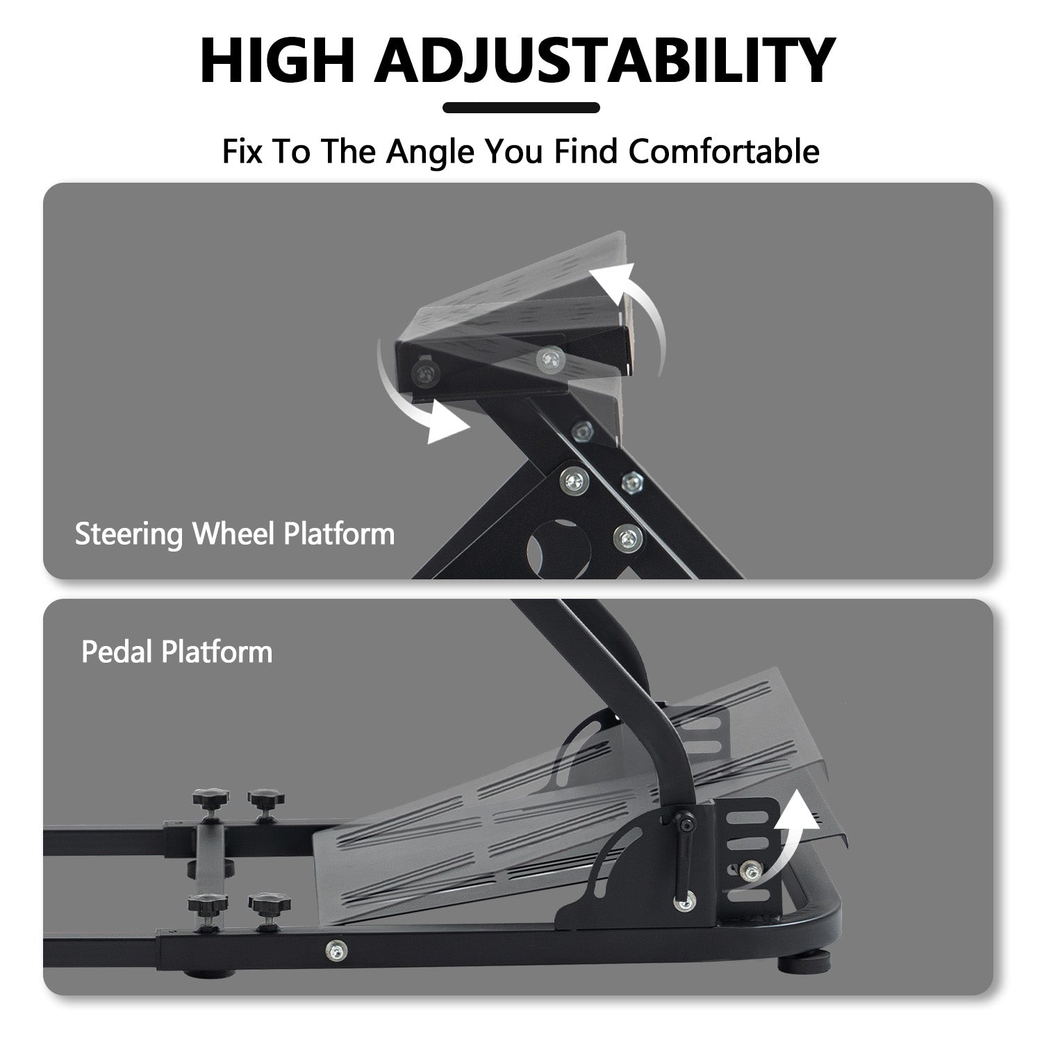 Minneer Flight Racing Simulator Cockpit Adjustable Fit Logitech X52 Thrustmaster A10C HotasWarth