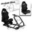 Minneer™ Racing Simulator Cockpit with Seat Fits for Logitech G25 G923 G920 Fanatec Thrustmaster Racing Wheel Stand Large Round Tube Game Accessories ,Steering Wheel Pedal Handbrake Not Included