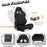 Minneer™ Racing Simulator Cockpit with Seat Fits for Logitech G25 G923 G920 Fanatec Thrustmaster Racing Wheel Stand Large Round Tube Game Accessories ,Steering Wheel Pedal Handbrake Not Included