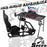 Minneer™ Racing Simulator Cockpit with Seat Fits for Logitech G25 G923 G920 Fanatec Thrustmaster Racing Wheel Stand Large Round Tube Game Accessories ,Steering Wheel Pedal Handbrake Not Included