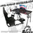 Minneer™ Racing Simulator Cockpit Stand Fits for Logitech G25 G923 G920 Fanatec Thrustmaster Driving Simulator Cockpit Single Arm Large Round Tube Game Accessories, Steering Wheel Pedal Handbrake Not Included