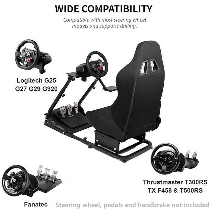 Minneer™ Racing Simulator Cockpit with Seat Fits for Logitech G25 G27
