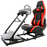 Minneer™ Racing Simulator Cockpit with Red Seat Fits for Logitech G25 G27 G29 G920 G923 Thrustmaster PC PS4 Xbox Steering Simulator Stand Adjustable Gaming Frame, Without Steering wheel, pedal, handbrake and shifter
