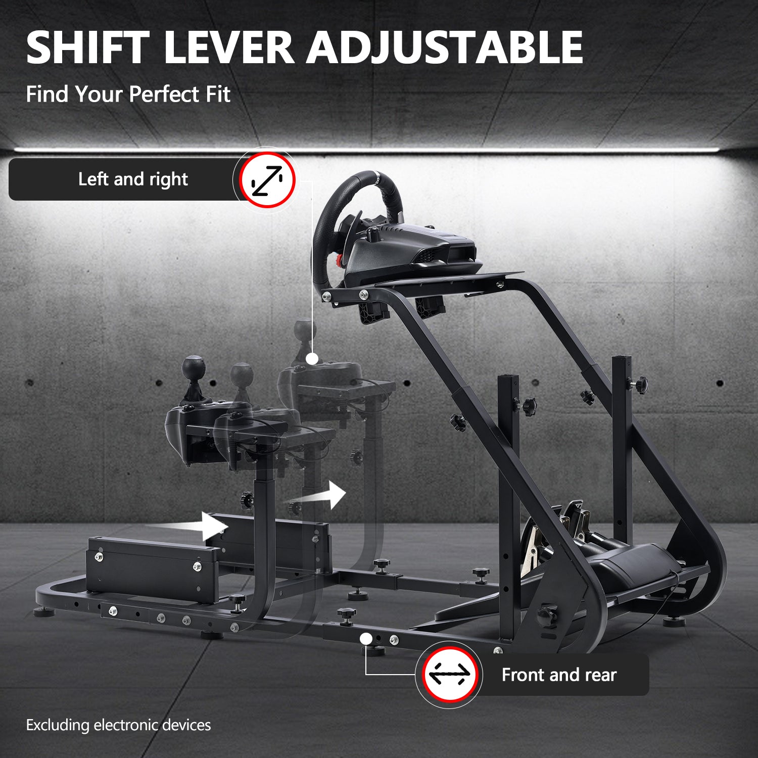Minneer Racing Simulator Cockpit Stable Fit Logitech Thrustmaster T128 T248 T300RS