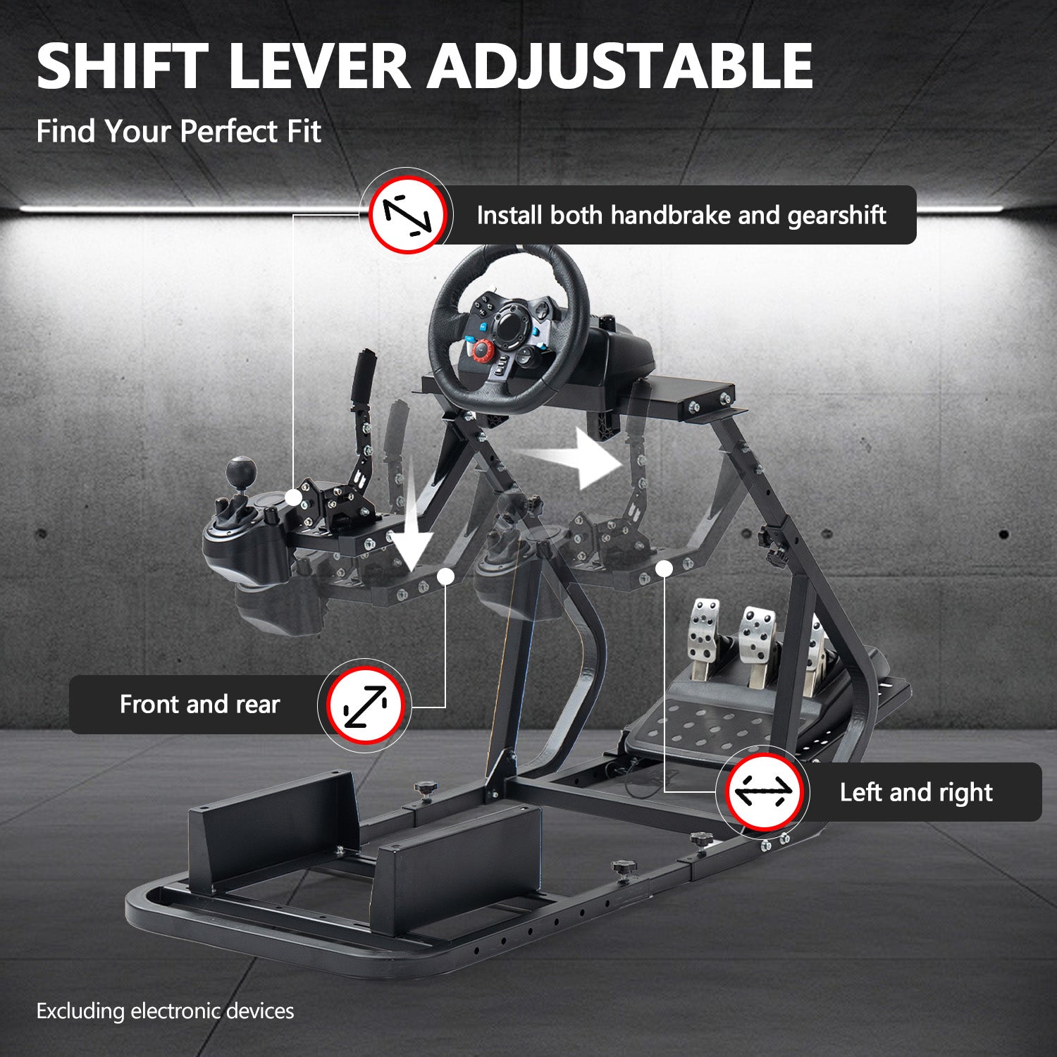 Minneer New Driving Simulator Cockpit Fit Logitech Thrustmaster Fanatec