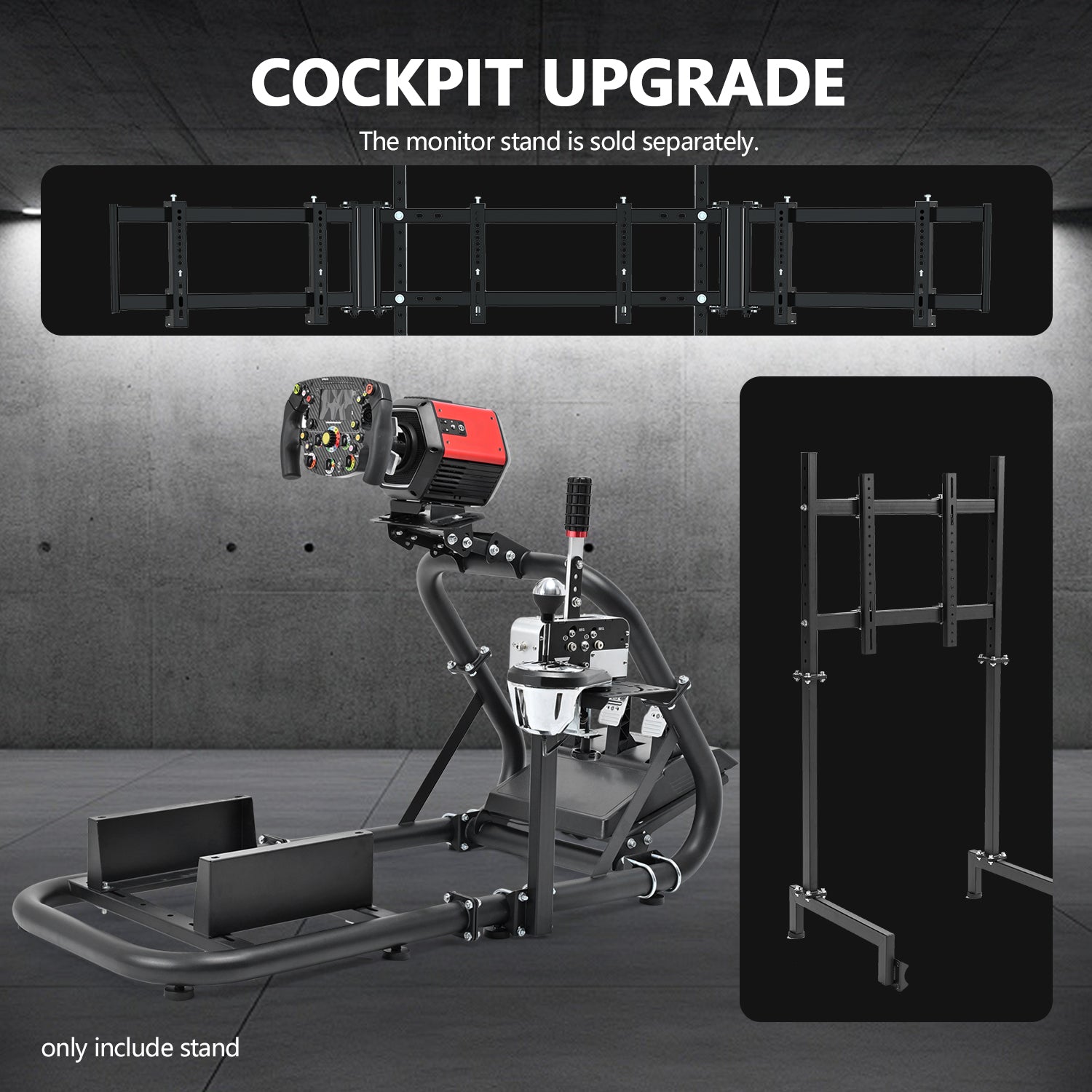 Minneer Advanced Racing Simulator Cockpit Fit Logitech Fanatec CSL-DD Thrustmaster