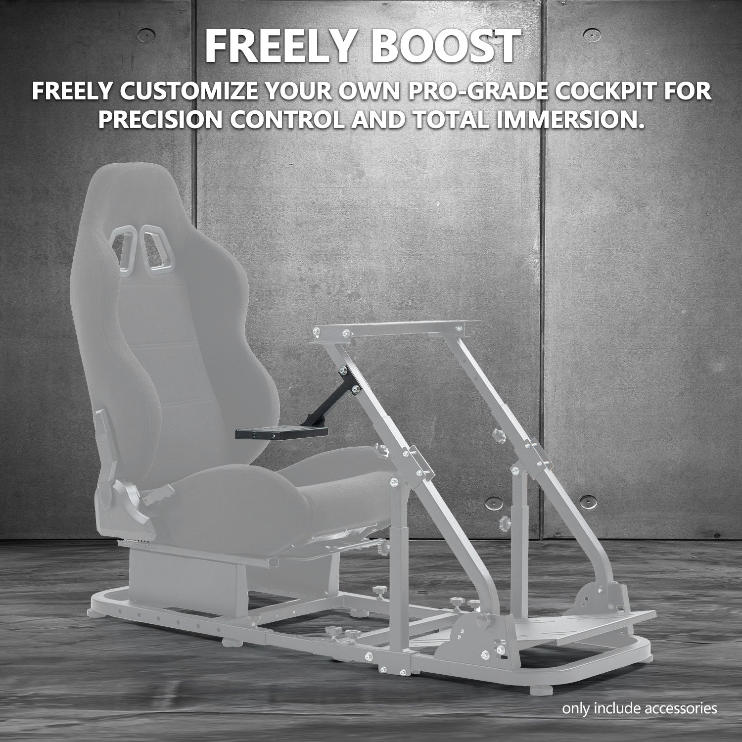 Minneer Upgraded Racing Gear Shift Lever Panel, Adapted to Multiple Games Racing Bracket