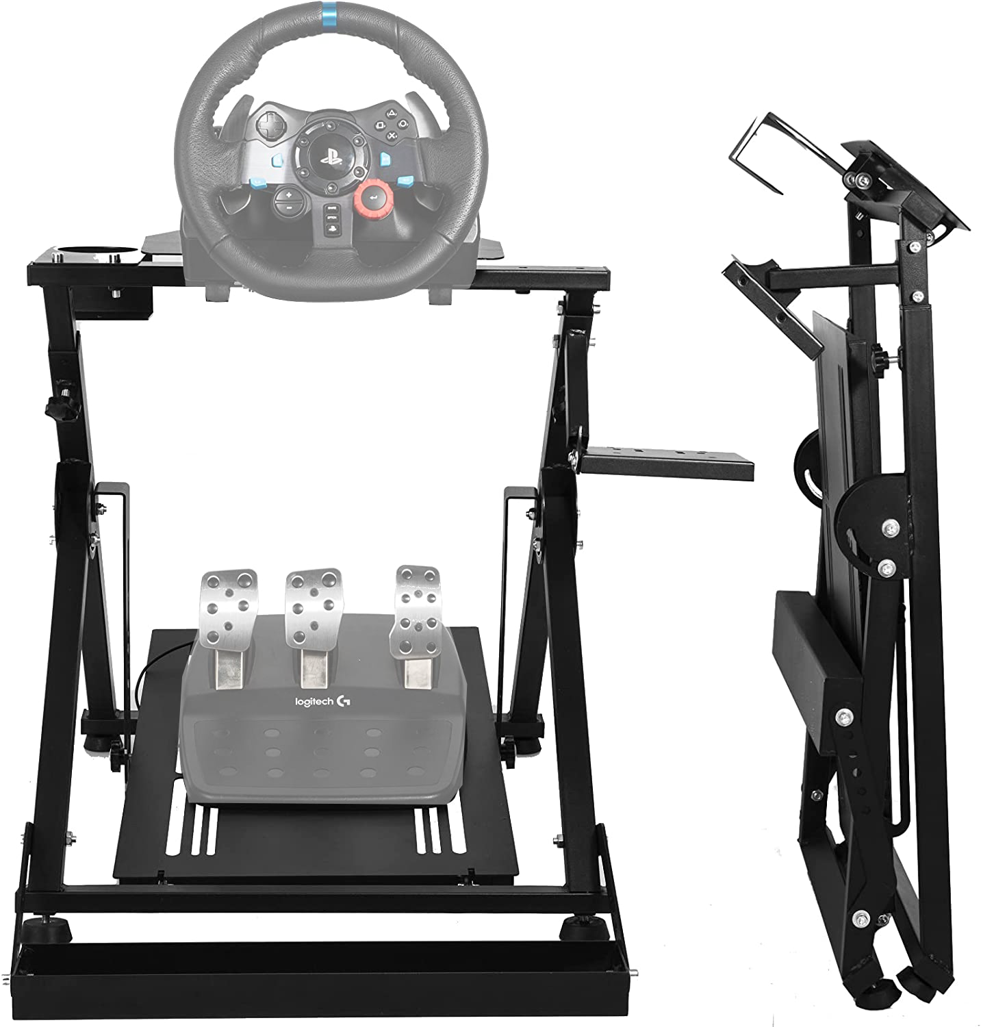 ネットお得セール Marada Racing Simulator Cockpit Pro，Racing Steering Wheel Stand  fit Logitech G25 G27 G29 G920 G923 Thrustmaster T300RS TX F458 T500R  Fanatec，Racing Wh