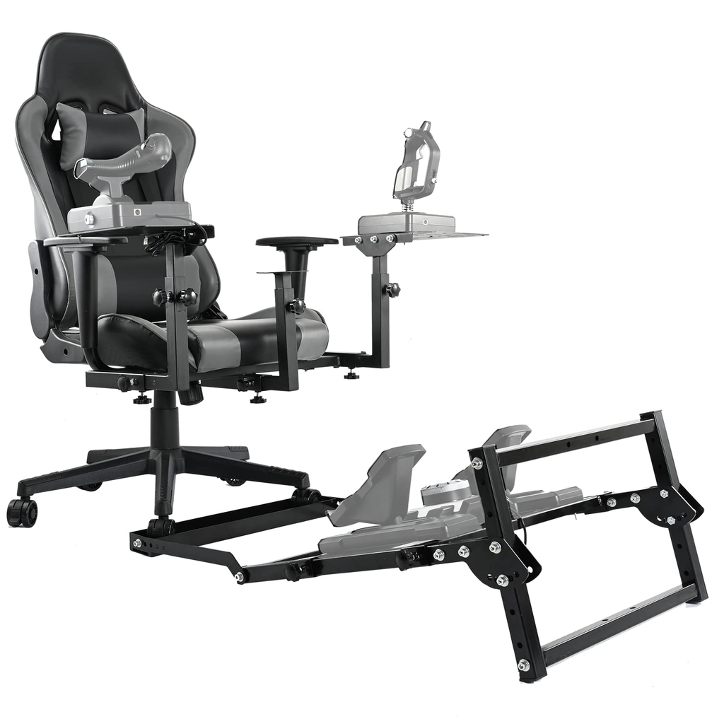 Minneer Flight Joystick Hotas Mount with Chair Pedal Mount Fit Thrustmaster  Logitech A10C Hotas Warthog