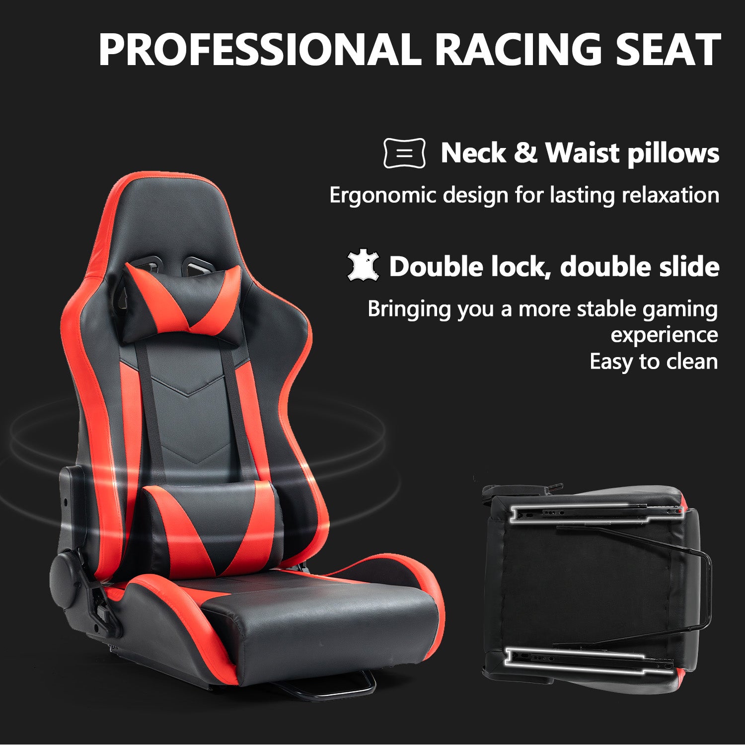 Minneer Stable Racing Simulator Cockpit with Seat Fit Logitech Thrustmaster