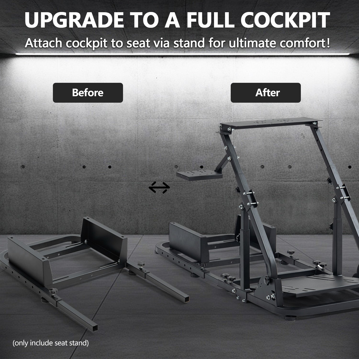 Minneer Upgrade Rear Seat Frame Installable Most Chair Seat Support DIY