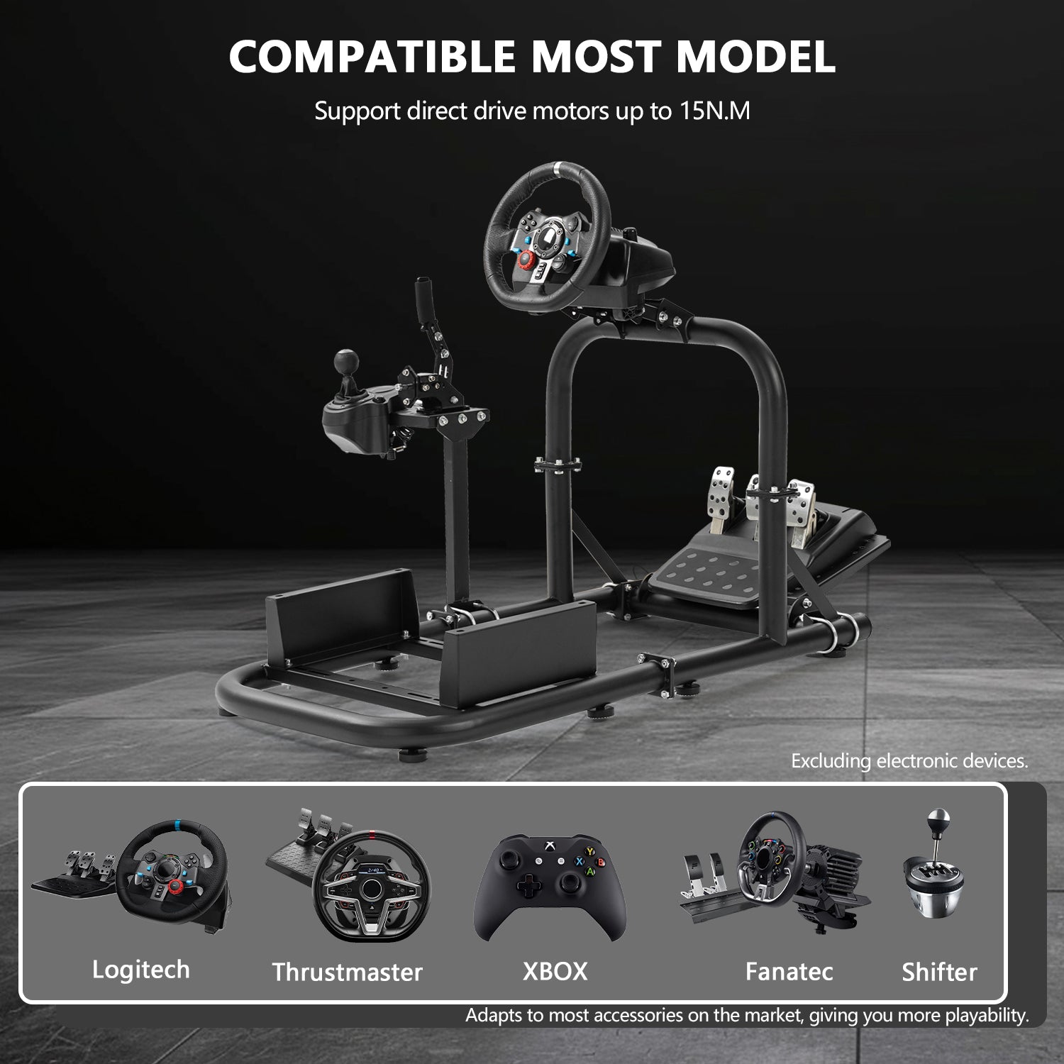 Minneer Gaming Simulator Cockpit Upgrade Fit Logitech GPRO Thrustmaster T248 T300RS