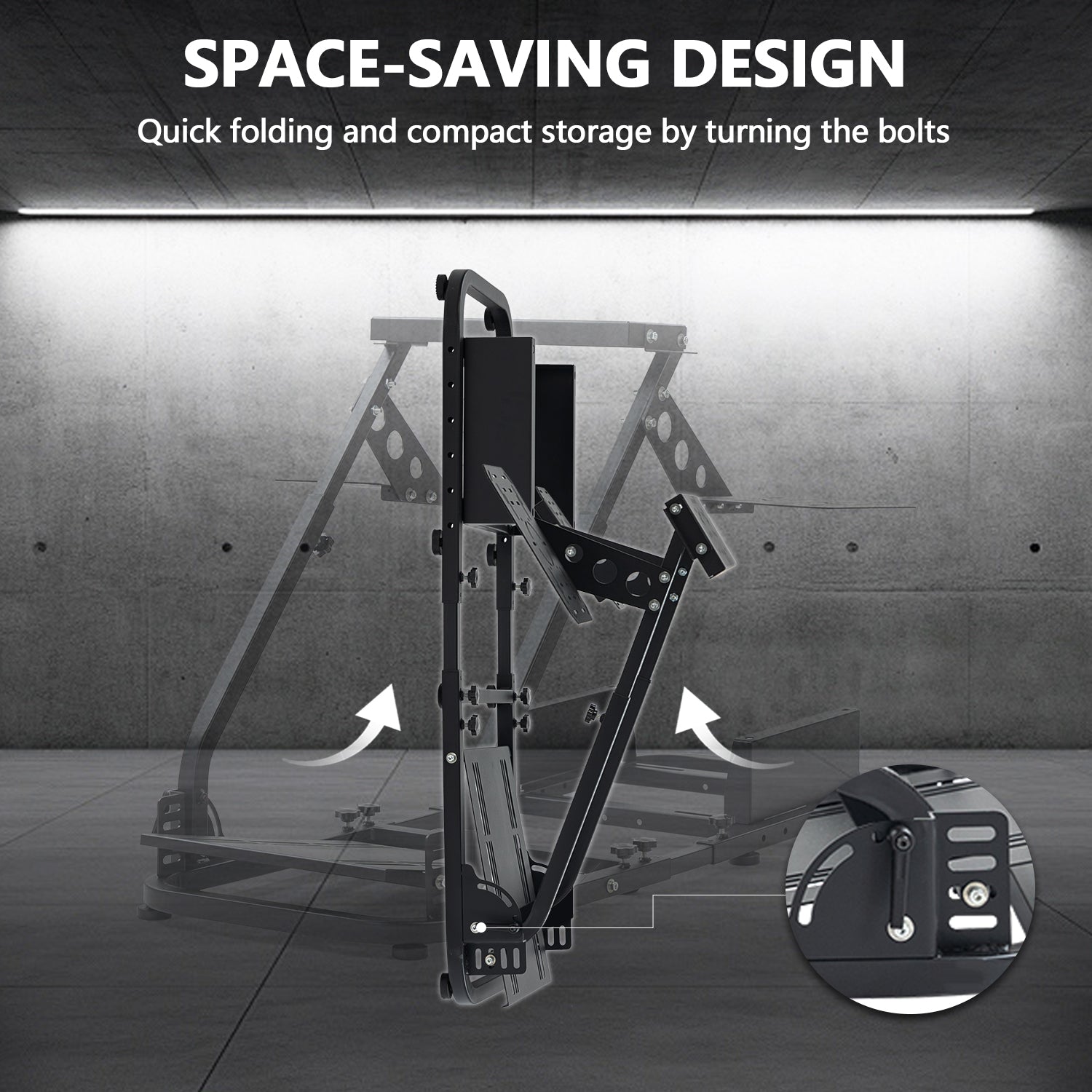 Minneer Flight Racing Simulator Cockpit Adjustable Fit Logitech X52 Thrustmaster A10C HotasWarth