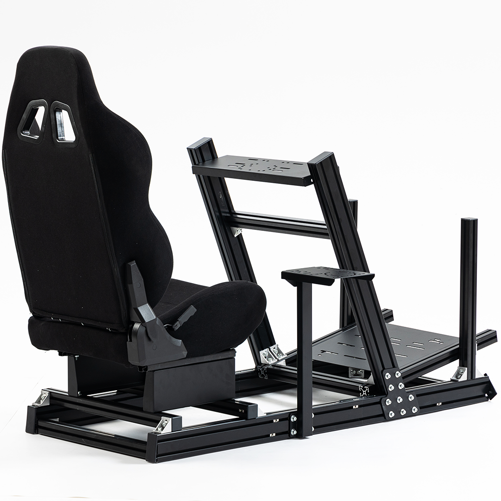 Minneer F1 Sim Racing Cockpit with Seat Fit Logitech Thrustmaster Fanatec CSL-DD