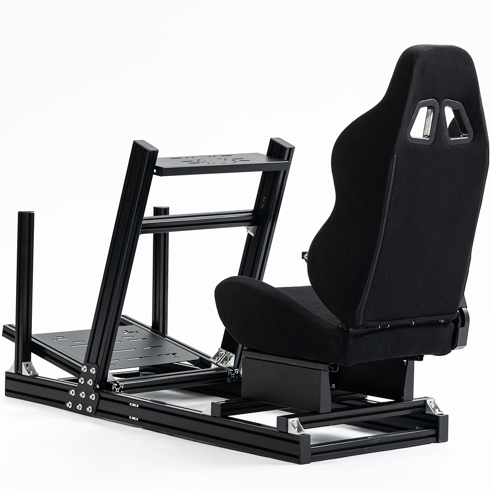 Minneer F1 Sim Racing Cockpit with Seat Fit Logitech Thrustmaster Fanatec CSL-DD