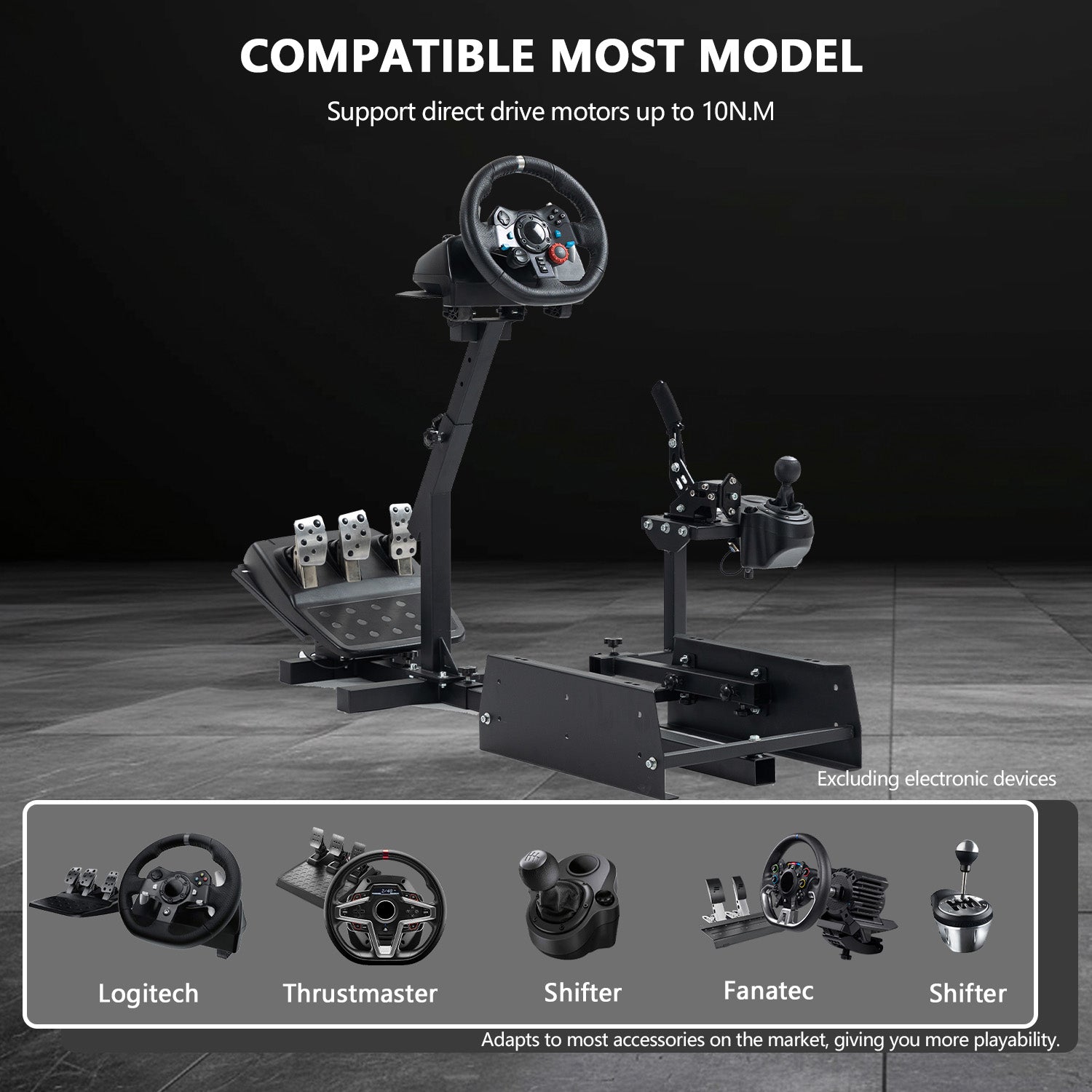 Minneer Unique Racing Simulator Cockpit Fit Logitech Thrustmaster