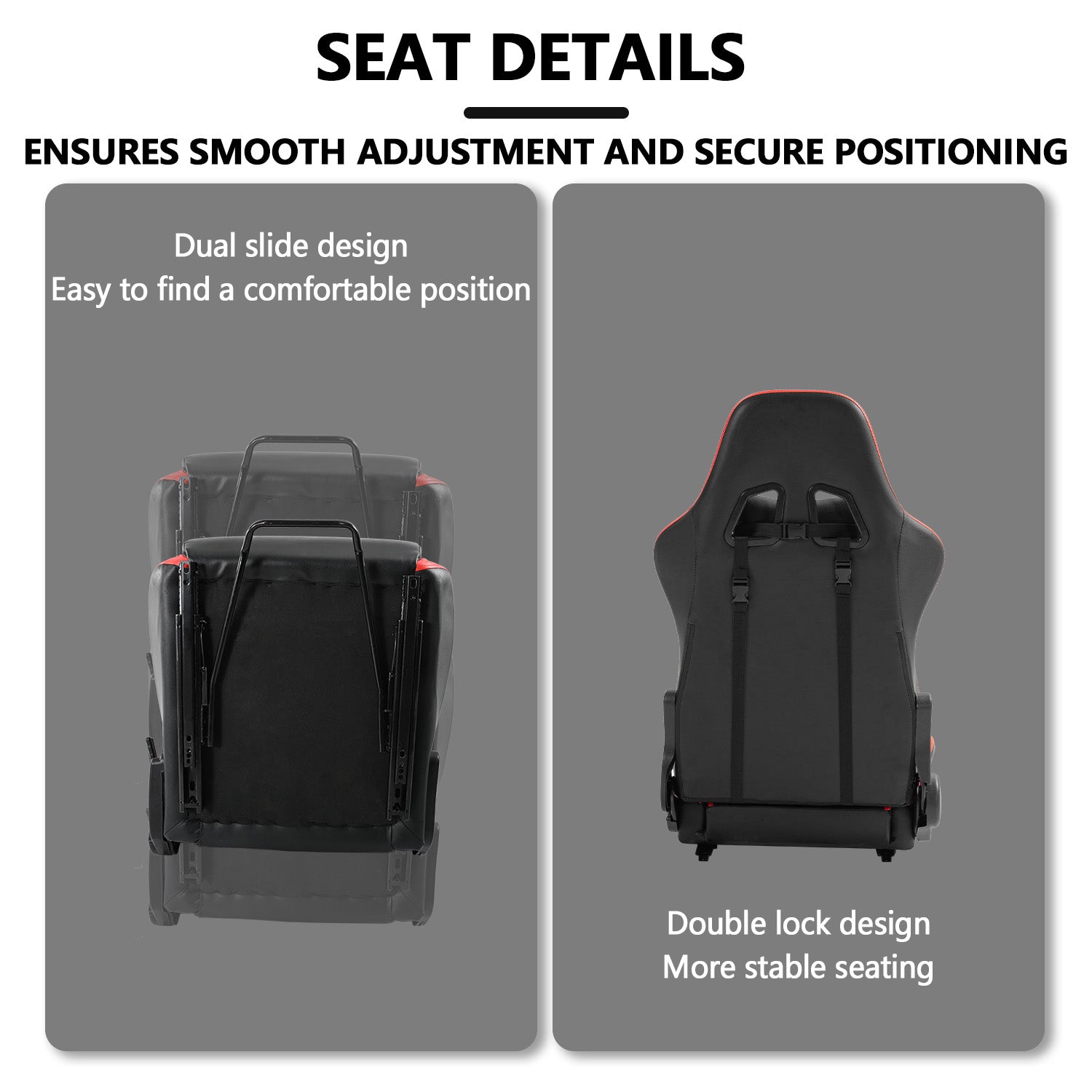 Minneer New Upgrade Racing Simulator Cockpit with Red Seat Fit Logitech Thrustmaster