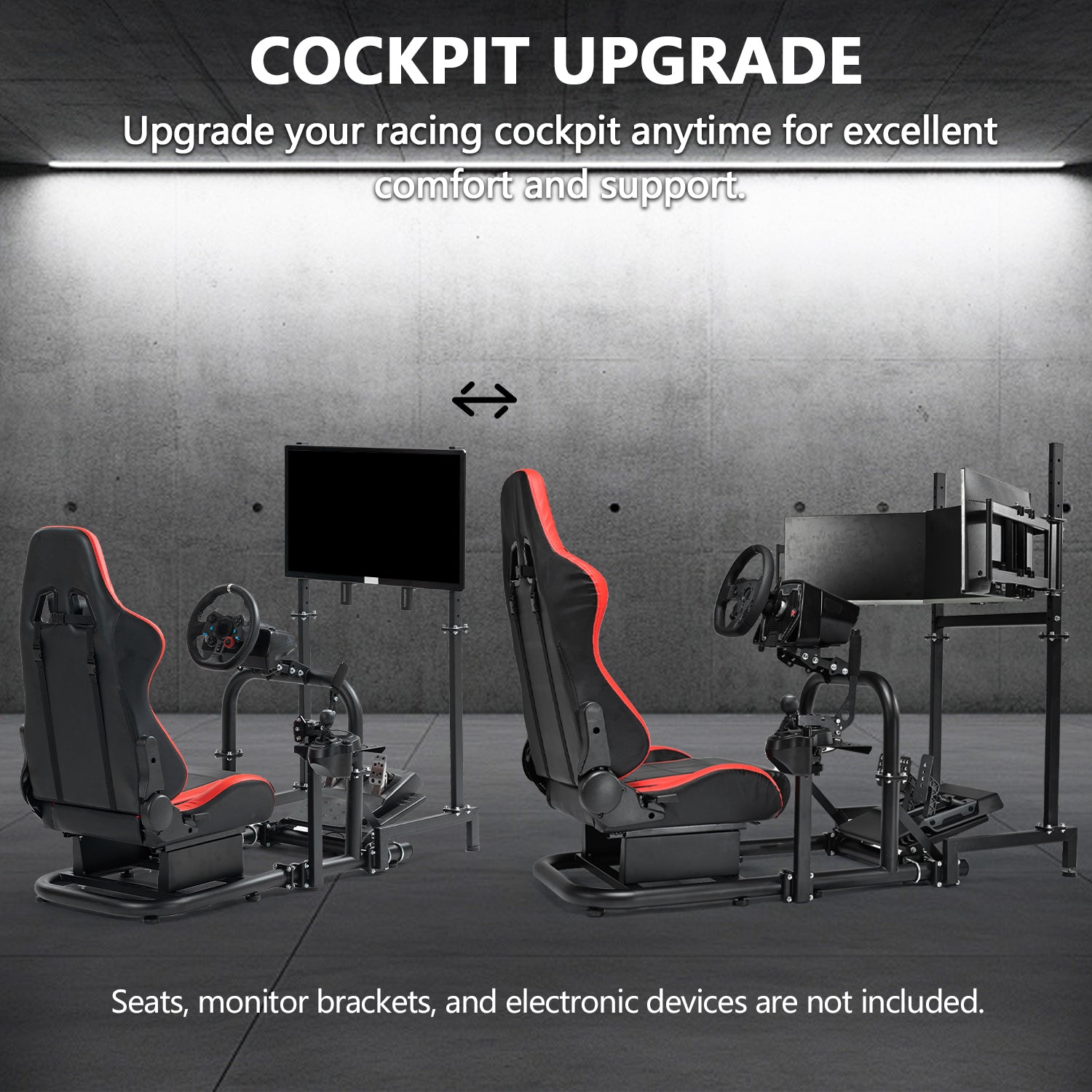 Minneer Gaming Simulator Cockpit Upgrade Fit Logitech GPRO Thrustmaster T248 T300RS