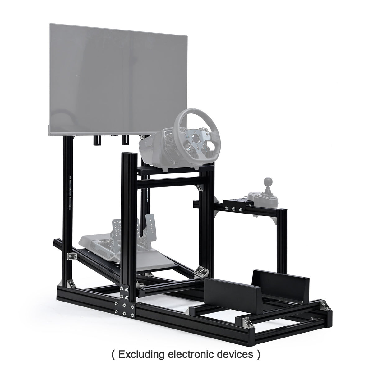 Minneer 4080 Aluminum Profile Racing Simulator Cockpit with Monitor Mo