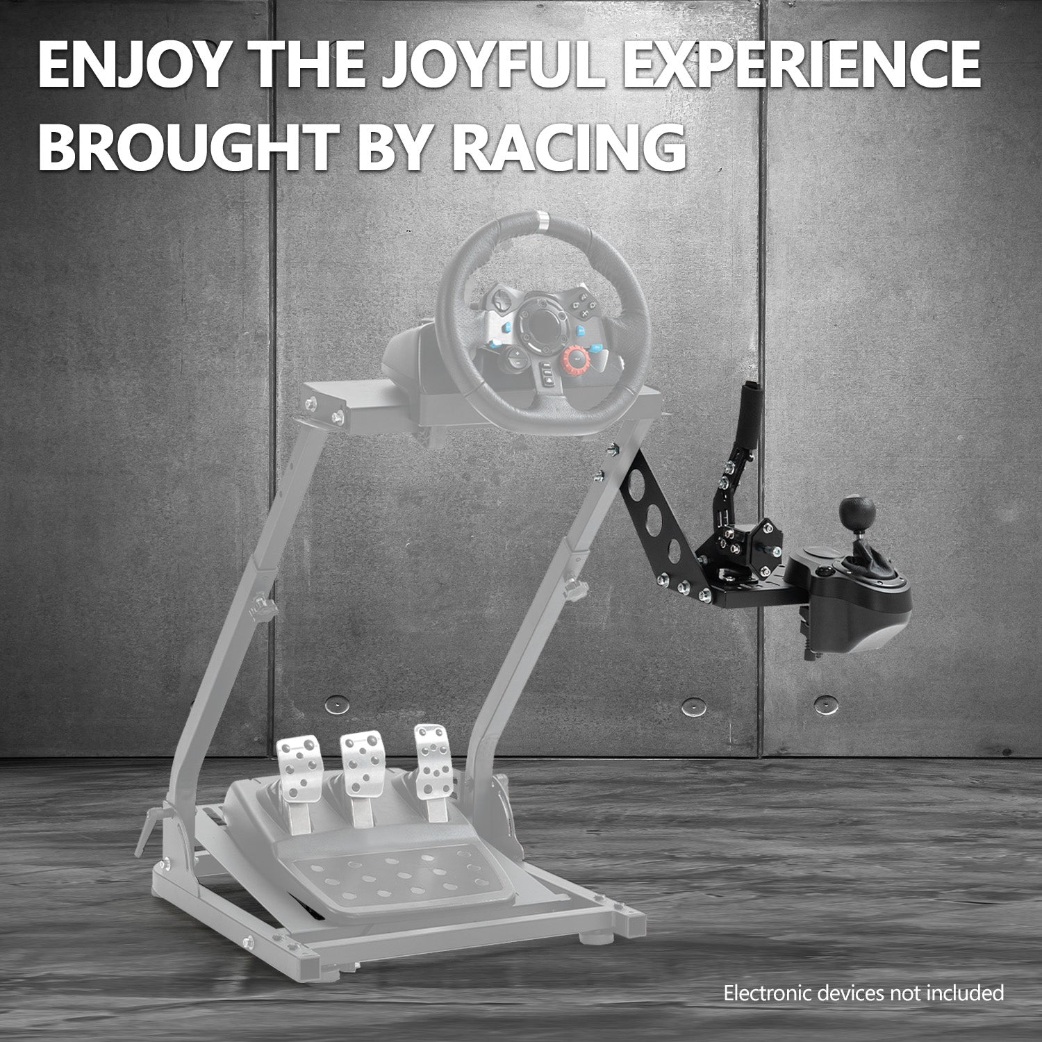 Minneer Upgraded Racing Gear Shift Lever Panel, Adapted to Multiple Games Racing Bracket