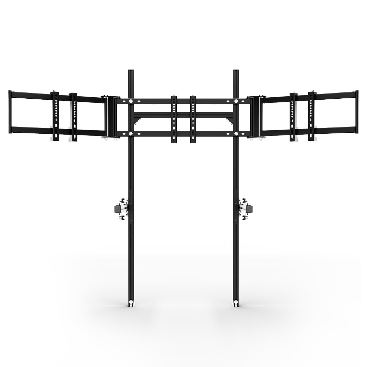 Minneer 3060 Aluminum Profile Cockpit Triple Monitor Stand for Racing Simulator Stand