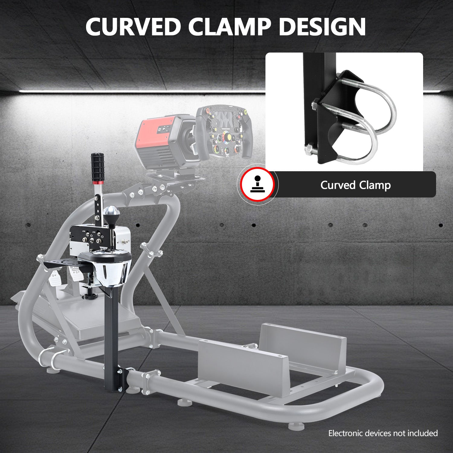 Handbrake/Flight Gear Shifter Mount Suitable for Racing Sim Cockpit Support All Round Tube Cockpit Series