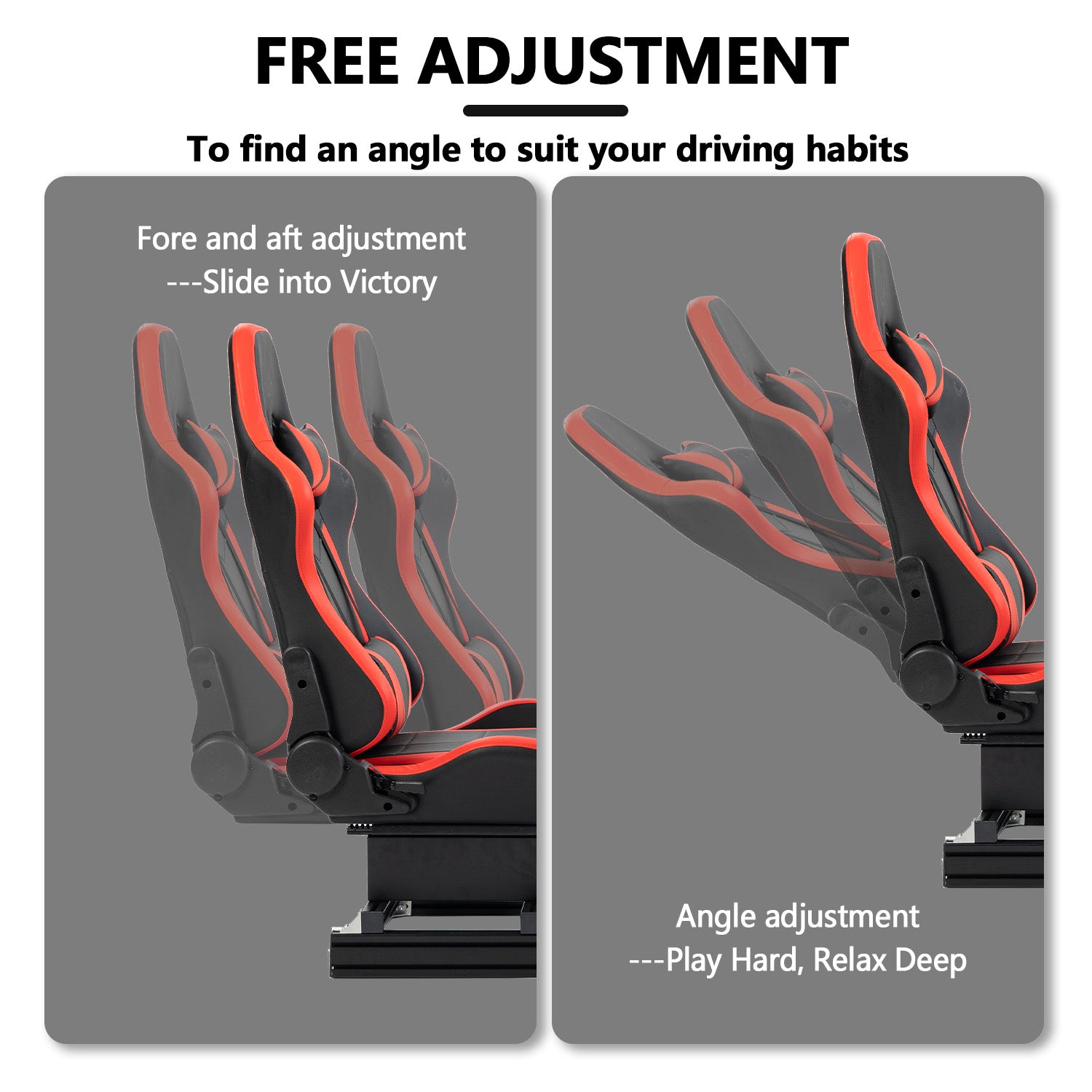 Minneer 4080 Aluminium Profile Racing Sim Cockpit with Red Seat, Fully Adjustability, Fit for Logitech,Thrustmaster, Fanatec G29 G923 T248,  Not Include Steering Wheel,Pedals,Handbrake