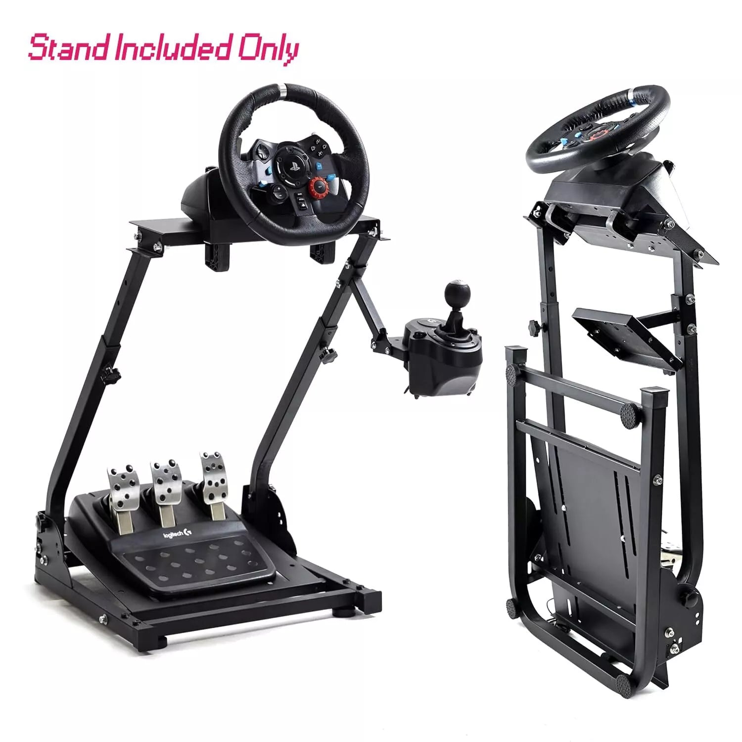 Minneer Foldable Racing Steering Wheel Stand Fit Logitech G29 G920 G923 Xbox PC