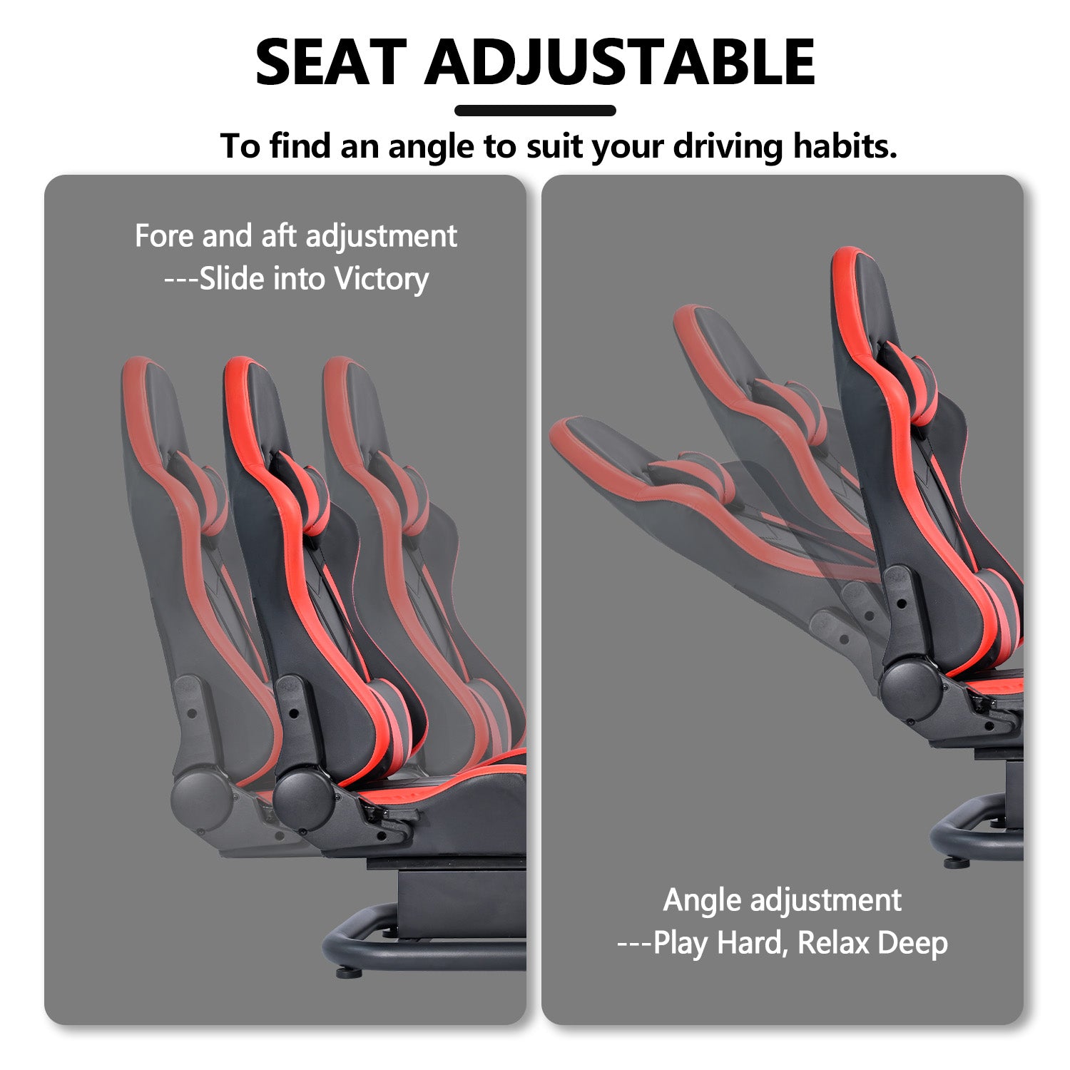 Minneer Racing Simulator Cockpit with Triple Monitor Stand and Red Seat Fit for Logitech/Thrustmaster/Fanatec T500RS TX G29 G920 G923 CSL-DD,  Excludes steering wheel, pedals, monitor and gear shifter