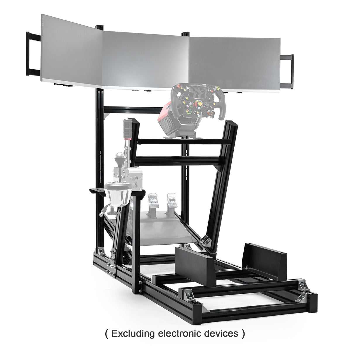 Minneer 4080 Aluminum Profile Sim Racing Cockpit with Triple Monitor S