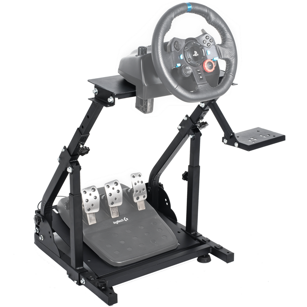 Racing Wheel Stand, Height Adjustable & Foldable Steering Wheal Stand  Compatible with Logitech G25,G27,G29,G920 Gaming Cockpit
