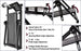 Minneer™ G923 Racing Wheel Stand Fit for Logitech Thrustmaster, G25 G27 G29 G920 T300 T500 T300RS  Foldable Gaming Steering Wheel Stand  for PS4 Xbox