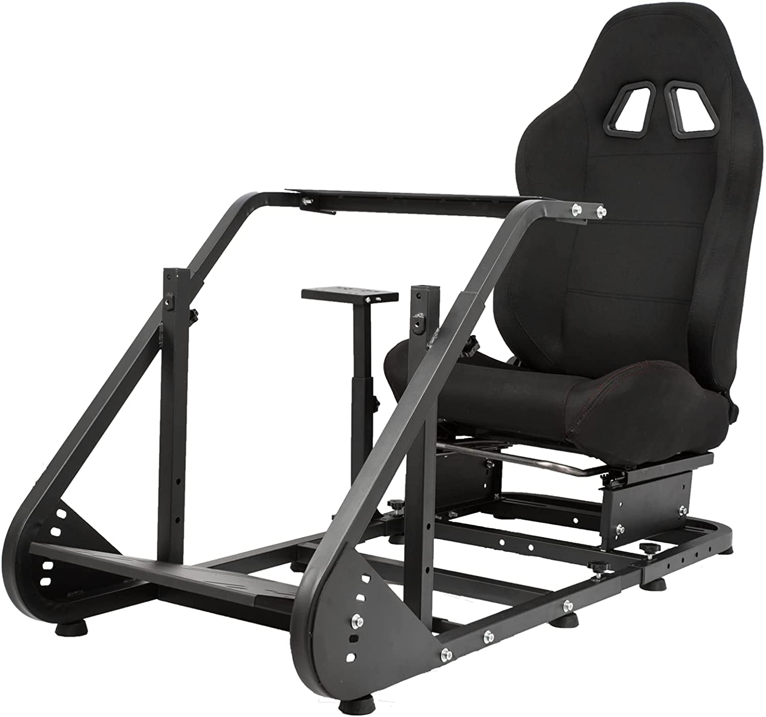 Minneer™ Driving Simulator Cockpit Frame with Black Seat Compatible with G25 G27 G29 G920