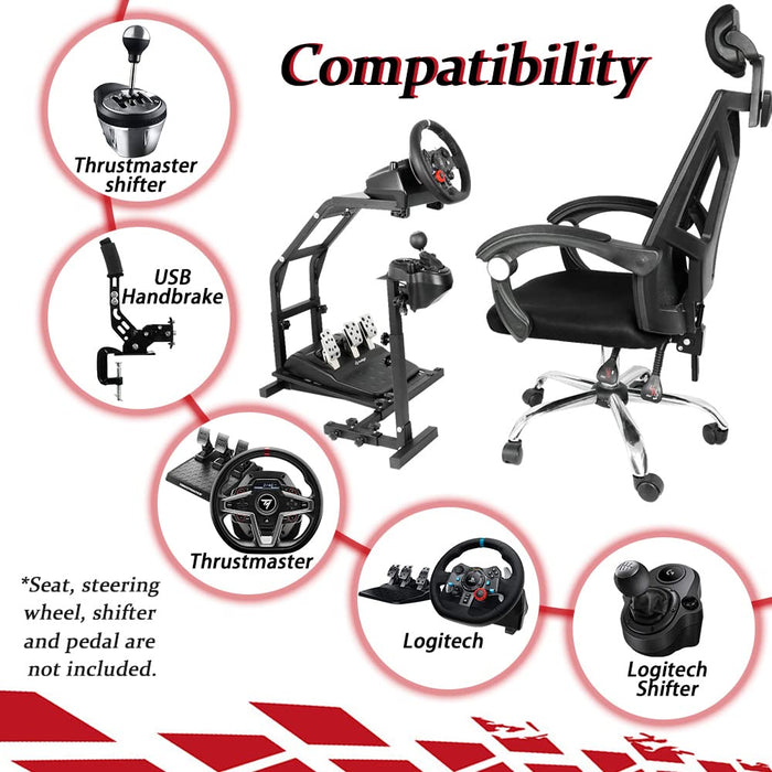 Minneer™ G923 Racing Steering Wheel Stand Pro for Logitech G25 G27 G29