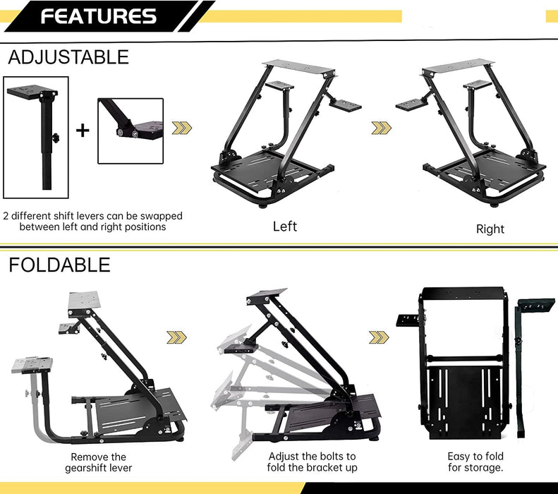 Foldable Steering Racing Wheel Stand Logitech G923 G920 G29 G27